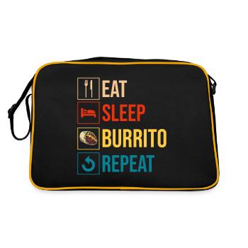 Cadeau Burrito - Sac Retro - noir/or - Dos