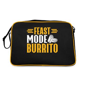 Burrito Gift - Retro Tasche - Schwarz/Gold - Hinten