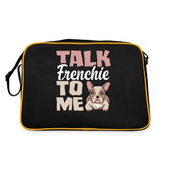 Bouledogue français Jeu de mots - Sac Retro - noir/or - Dos