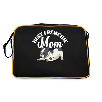 Maman bouledogue français - Sac Retro - noir/or - Dos