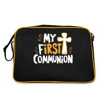 Ma première communion Conception solennelle - Sac Retro - noir/or - Dos