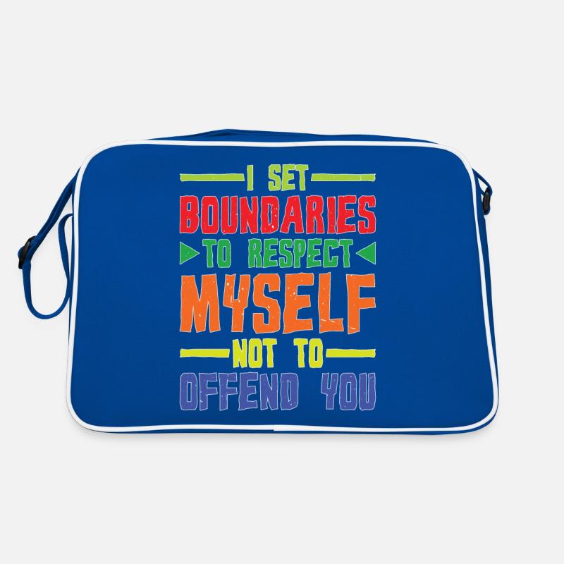 I Set Boundaries To Respect Myself Retro Bag