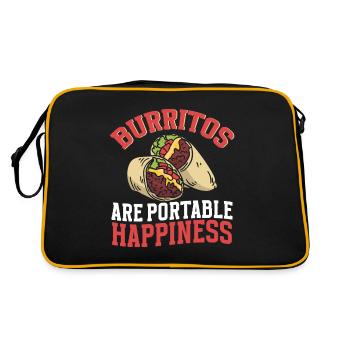 Cadeau Burrito - Sac Retro - noir/or - Dos