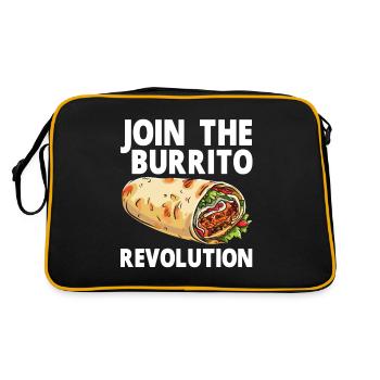 Burrito Gift - Retro Tasche - Schwarz/Gold - Hinten