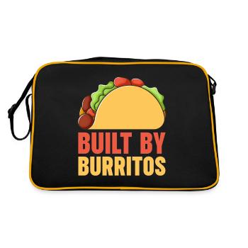 Burrito Gift - Retro Tasche - Schwarz/Gold - Hinten