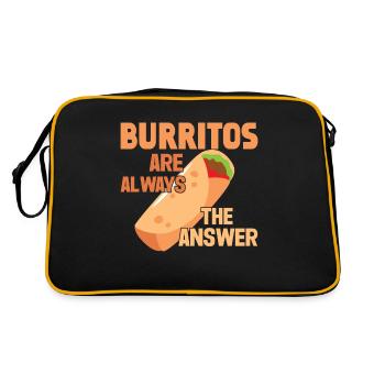 Cadeau Burrito - Sac Retro - noir/or - Dos