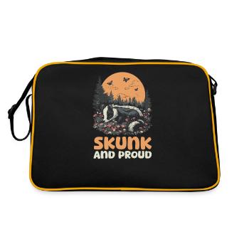 Skunk Skunk et Proud - Sac Retro - noir/or - Dos