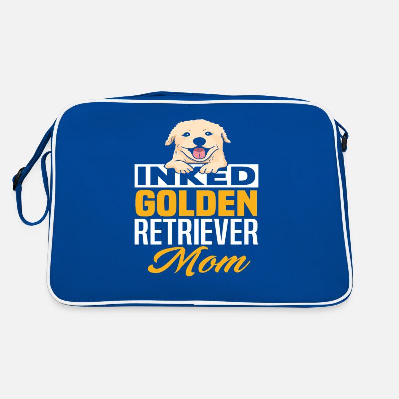 Tattooed Golden Retriever Mom Retro Bag