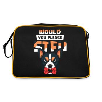 Australian Cattle Dog Stfu - Retro Bag - black/gold - Back