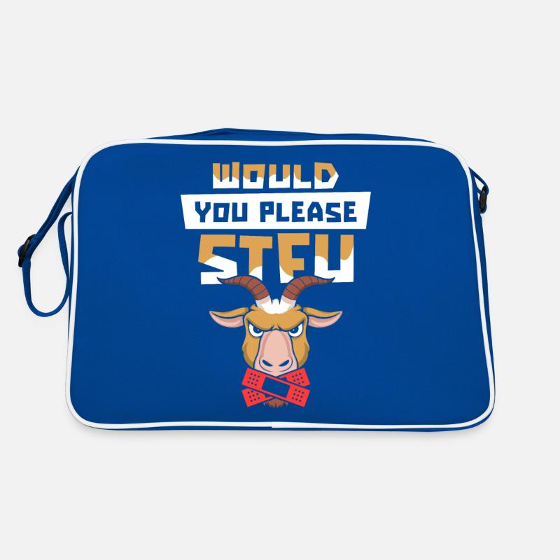 Ziege Stfu Would You Please Shut Up Retro Tasche