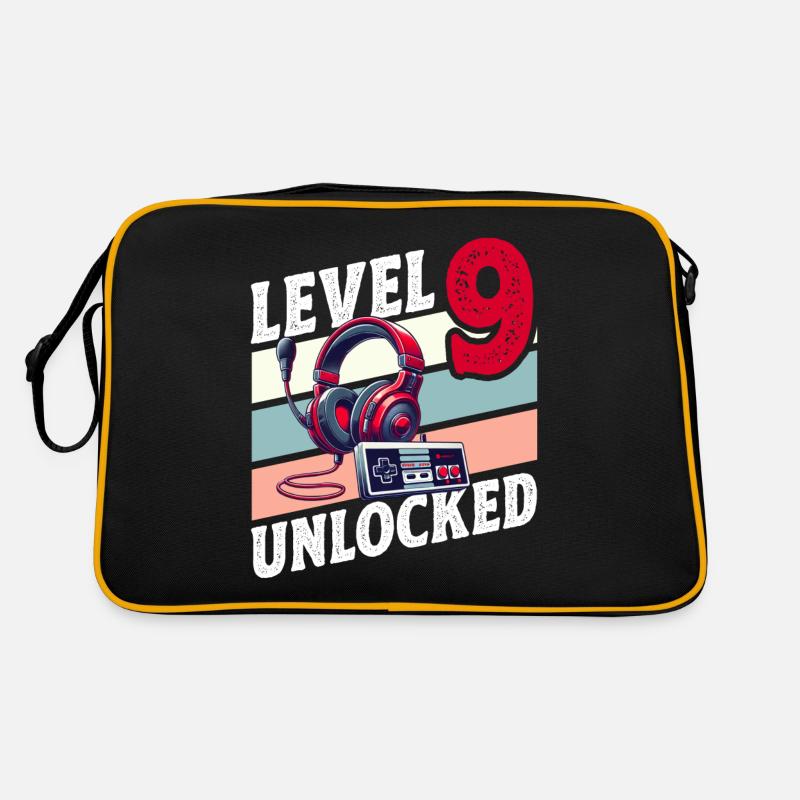 9. GEBURTSTAG JUNGE RETRO GAMER GAMING LEVEL Retro Tasche