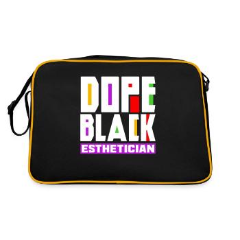 Skin Care Beautician Cosmetics - Retro Bag - black/gold - Back