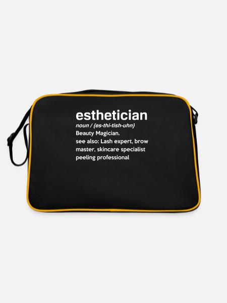 Soins de la peau Esthéticienne Cosmétiques - Sac Retro - noir/or - Dos
