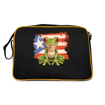 Grenouille Coqui Symbole Taino Boricua Puerto - Sac Retro - noir/or - Dos