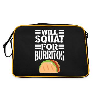 Cadeau Burrito - Sac Retro - noir/or - Dos