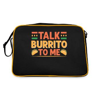 Burrito Gift - Retro Tasche - Schwarz/Gold - Hinten
