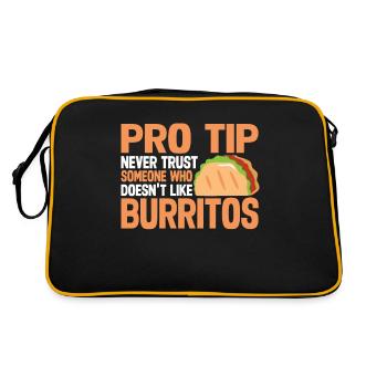 Cadeau Burrito - Sac Retro - noir/or - Dos