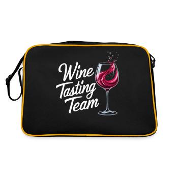 Équipe de dégustation de vins - élégante et élégante pour - Sac Retro - noir/or - Dos