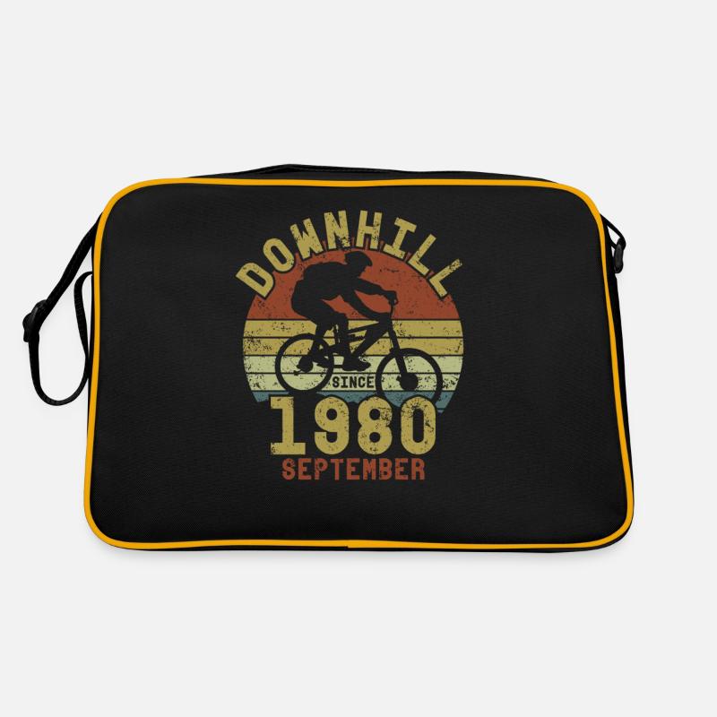 Anniversaire Vélo de descente Septembre 1980 Sac Retro