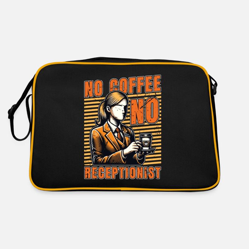 Receptionist No Coffee No Assistant Coffee Lover Retro Tasche