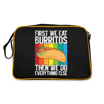 Cadeau Burrito - Sac Retro - noir/or - Dos
