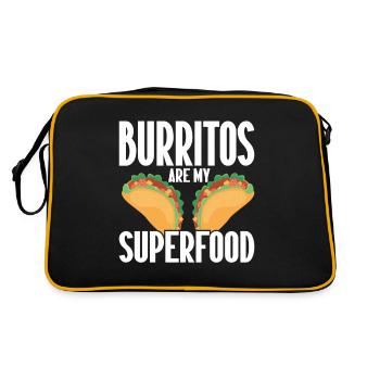 Burrito Gift - Retro Tasche - Schwarz/Gold - Hinten