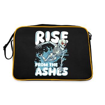 Swimming Float Skeleton - Retro Bag - black/gold - Back