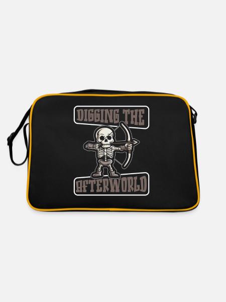 Archery Archery Archery Archer - Retro Bag - black/gold - Back