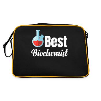 Meilleur scientifique drôle en biochimie - Sac Retro - noir/or - Dos