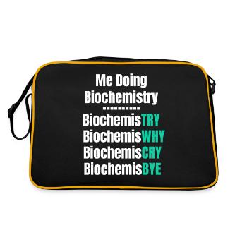 Je fais de la biochimie, de la biochimie, - Sac Retro - noir/or - Dos