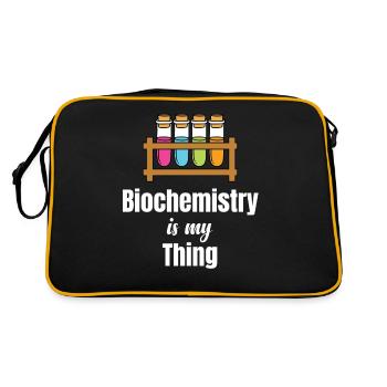 La biochimie, c’est mon truc, scientifique, - Sac Retro - noir/or - Dos