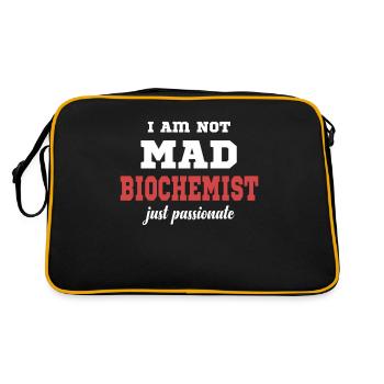 Je ne suis pas un biochimiste fou, juste - Sac Retro - noir/or - Dos