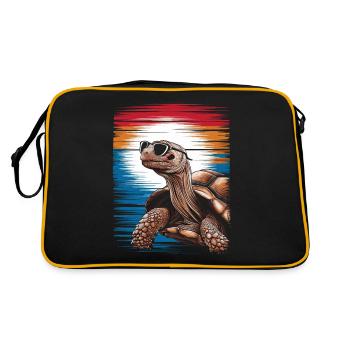 Tortoise Coolest Pet On Earth Retro Sunglasses - Retro Bag - black/gold - Back