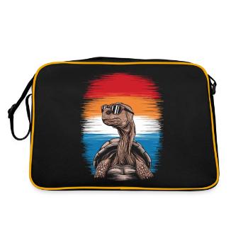 Tortoise Coolest Pet On Earth Retro Sunglasses - Retro Bag - black/gold - Back