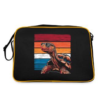 Tortoise Coolest Pet On Earth Retro Sunglasses - Retro Bag - black/gold - Back
