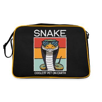 Snake Coolest Pet On Earth Retro Sunglasses - Retro Bag - black/gold - Back