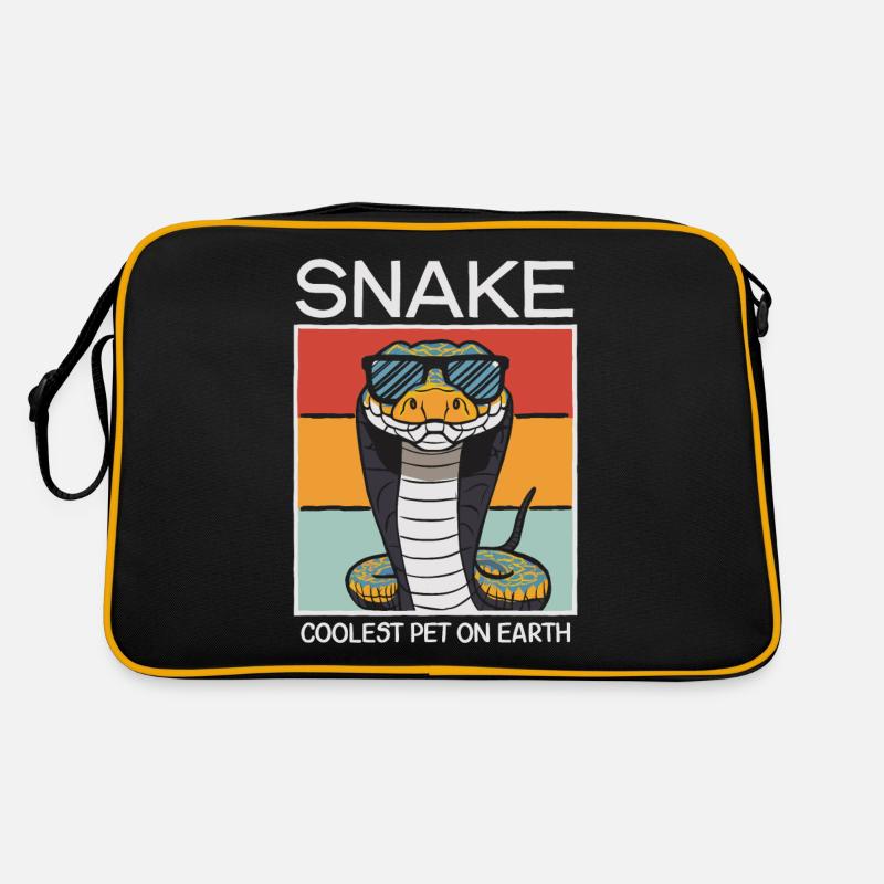 Snake Coolest Pet On Earth Retro Sunglasses Retro Tasche