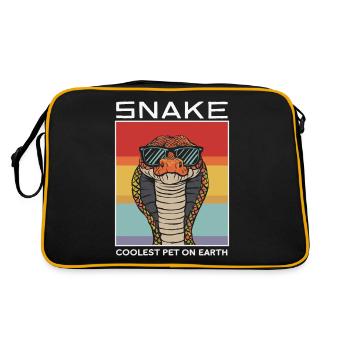 Snake Coolest Pet On Earth Retro Sunglasses - Retro Bag - black/gold - Back