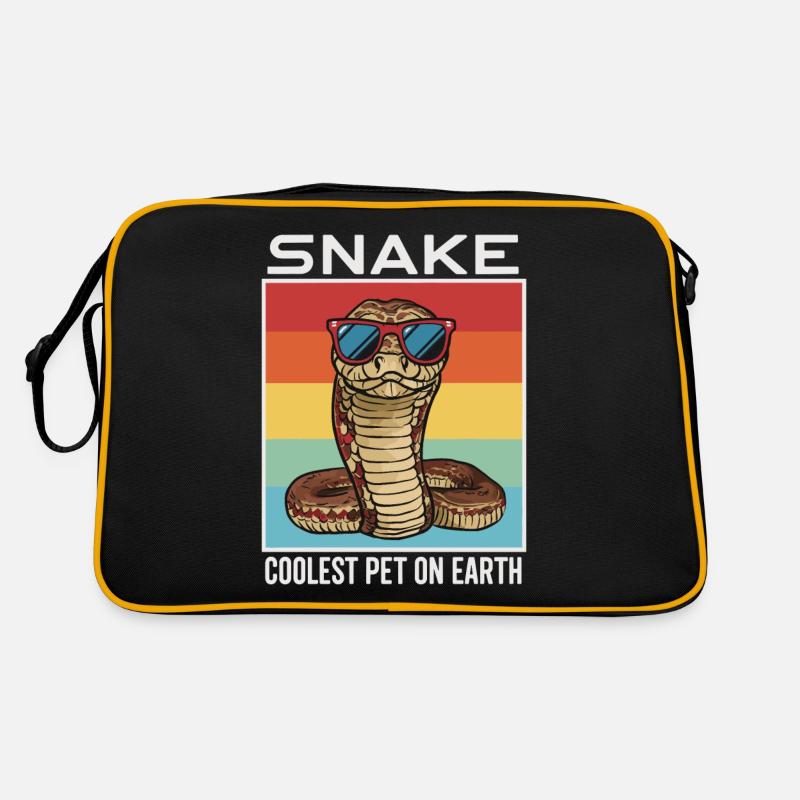 Snake Coolest Pet On Earth Retro Sunglasses Retro Tasche