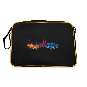 Neu Wulmstorf⁠ - Retro Tasche - Schwarz/Gold - Hinten