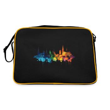 Neu-Isenburg - Retro Tasche - Schwarz/Gold - Hinten