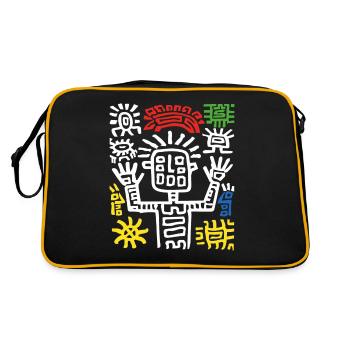 Mayan God Mayan Mythology Ancient God Yum Kaax - Retro Bag - black/gold - Back