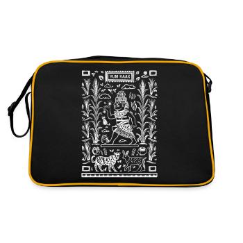 Dieu Maya Mythologie Maya Vieux Dieu Miam - Sac Retro - noir/or - Dos