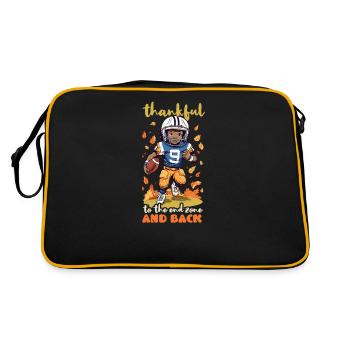 Thanksgiving Football reconnaissant envers Endzone de retour - Sac Retro - noir/or - Dos