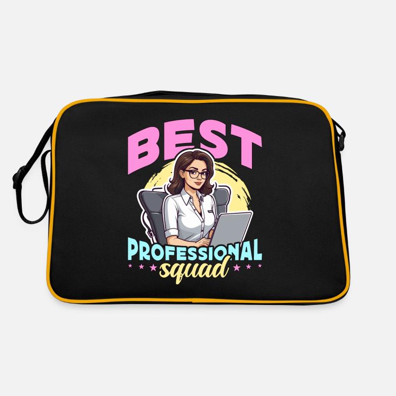 Admin Assistant Best Professional Squad Secretary Retro Tasche