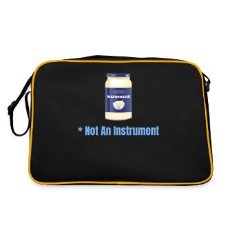 La mayonnaise n’est pas un instrument - Sac Retro - noir/or - Dos