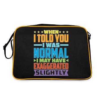 Ma « normalité » pourrait être une exagération 1 - Sac Retro - noir/or - Dos