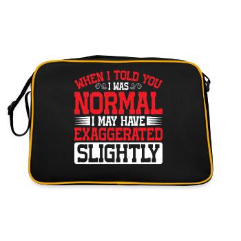 Ma « normalité » pourrait être une exagération 2 - Sac Retro - noir/or - Dos