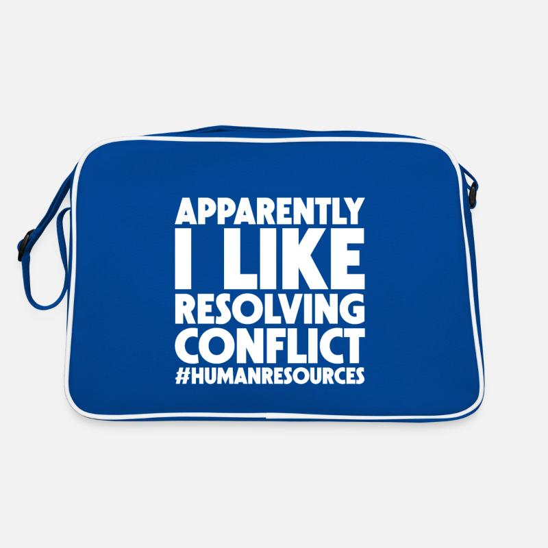 Apparently I Like Resolving Conflict Retro Tasche