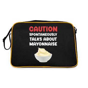 Prudence parle spontanément de mayonnaise sucrée - Sac Retro - noir/or - Dos